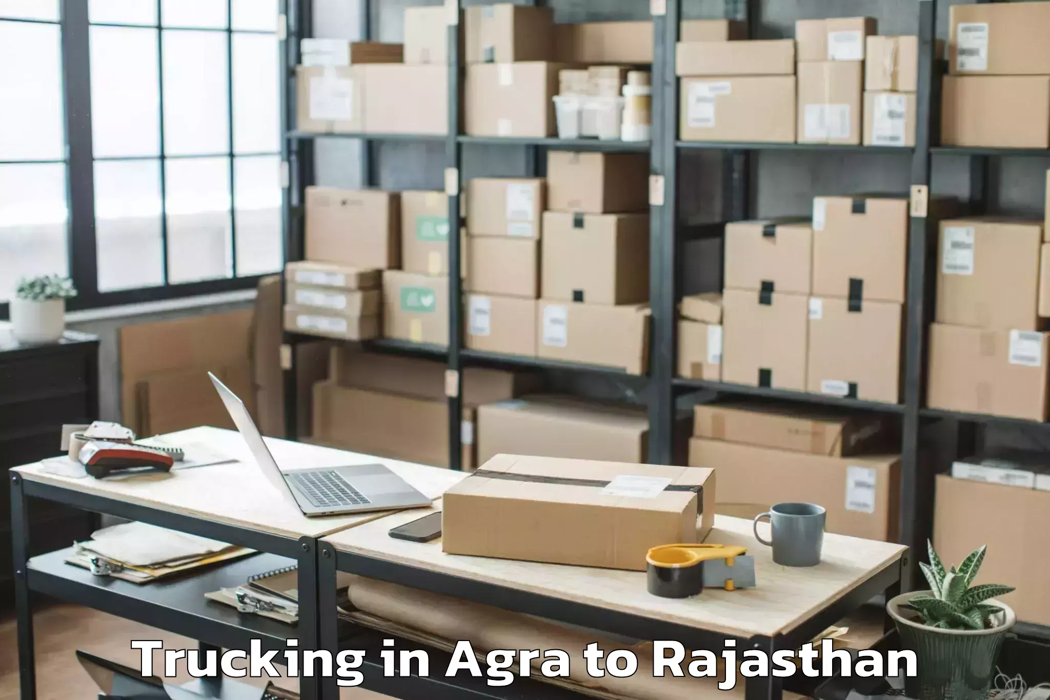 Leading Agra to Udpura Trucking Provider